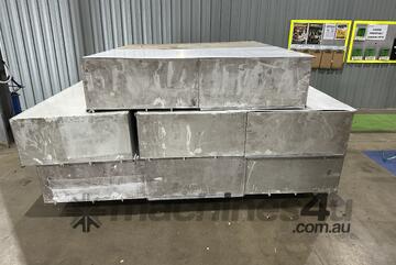 Pallet Of Metal Shelves