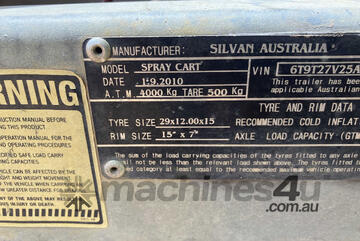 2010 Silvan Boom Spray (Trailer Mounted)