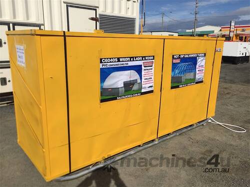 Unused Heavy Duty 60ft x 40ft Container Shelter