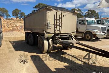 1991 Hamelex HXDT3 Tri Axle Tipping Dog Trailer