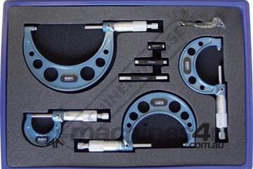Metric Outside Micrometers - 4 Piece Set 20-114 0-100mm Range