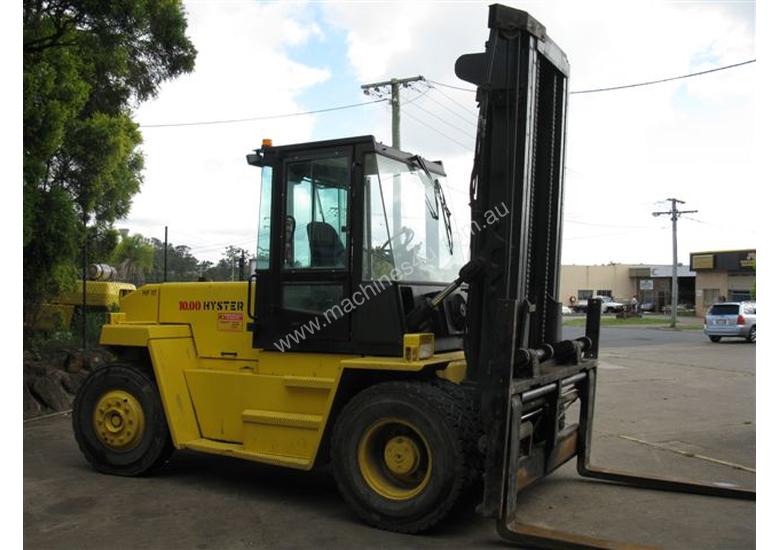 caption Hyster H10.00XL-6 Forklift Diesel, 2 Stage 3750mm,