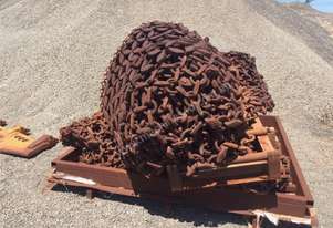 Wheel Loader Tyre Chains - Approximately 75% Used