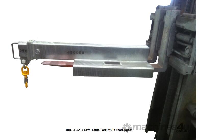 caption Low Profile Forklift Jib Short Reach 4500kg