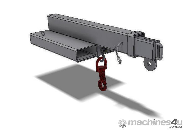 caption Low Profile Forklift Jib Short Reach 4500kg