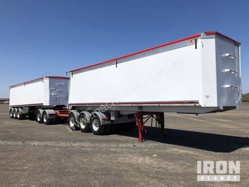 2013 Gippsland Body Builders Tri/A Road Train Combination Tipping Trailer