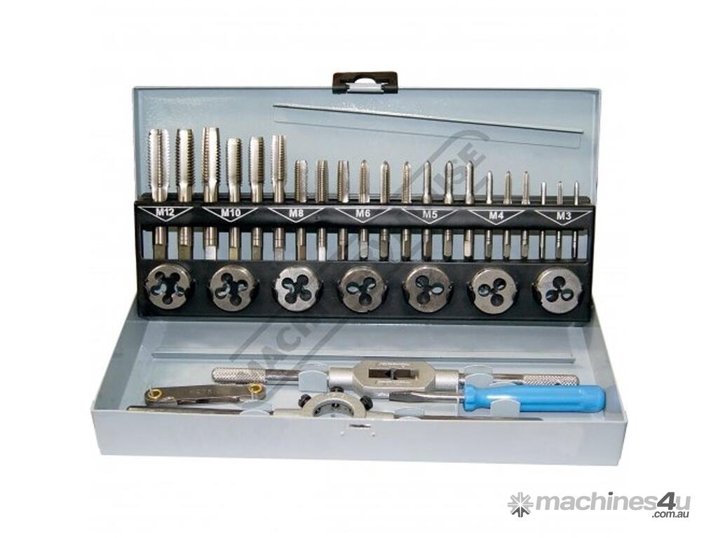 Metric Left Hand Taps Dies 24pc | Metric Left Hand Taps Dies In Wood Box - Foto 3