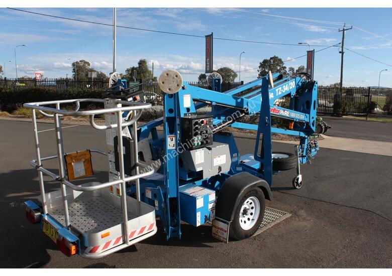 Used 2017 Genie Genie TZ-34 20 - 34ft Trailer mounted Cherry Picker ...