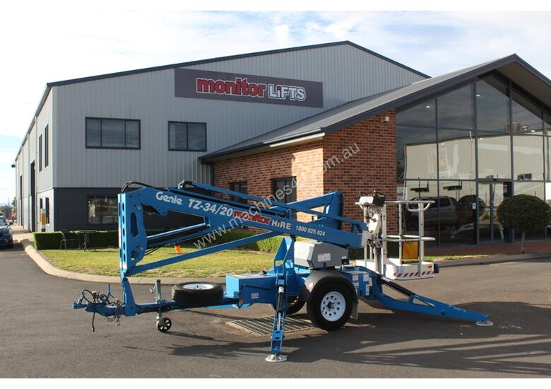 Used 2017 Genie Genie TZ-34 20 - 34ft Trailer mounted Cherry Picker ...