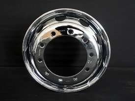 10/335 8.25x22.5 Chrome Steel Steer Rims - picture0' - Click to enlarge