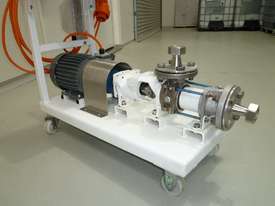 MONO Stainless Steel Pump & Motor - on trolley - picture2' - Click to enlarge
