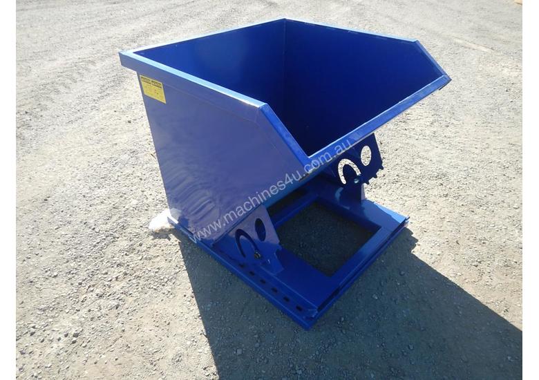 New suihe Self Dumping Hopper Bin c w Fork Tyne Pockets Forklift Hopper