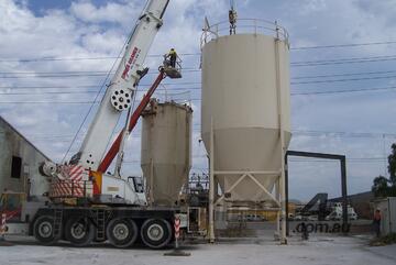 150ton silo with three screw out augers