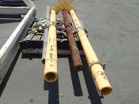 CABLE DRUM STAND & PALLET COMPRISING OF CABLE DRUM SPINDLES & JIB CRANE COLUMNS - picture2' - Click to enlarge