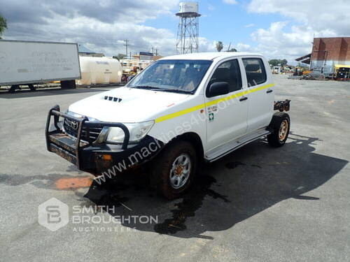 2012 TOYOTA HILUX KUN26R 4X4 DUAL CAB CHASSIS