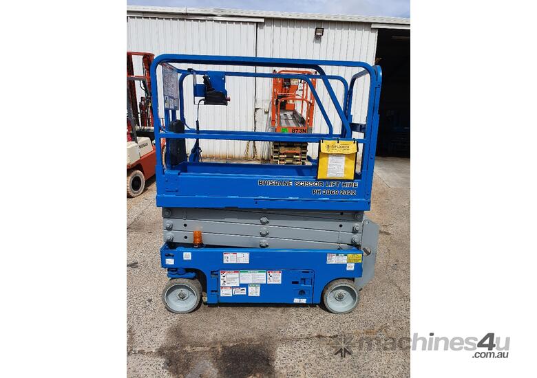 caption GENIE GS-1932 19ft 6 metre Electric Scissor Lift - Hire