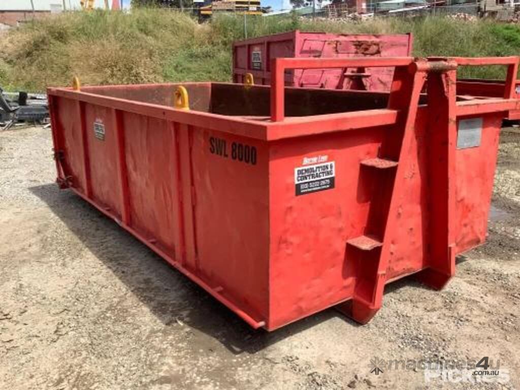 Used 1x Standard Hook Bin with Engineered Anchor Lift Points 9 Cubic