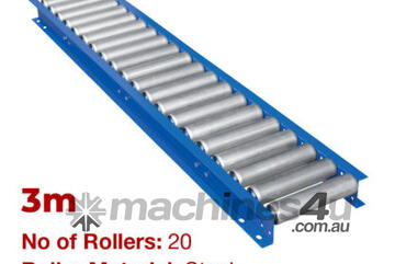 290mm Wide Gravity Conveyor with Steel Rollers 3m Long (CGR079)