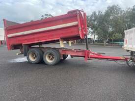 Trailer Pig Trailer Bogie 5m long Tip over draw bar SN1313 SW11883 - picture0' - Click to enlarge