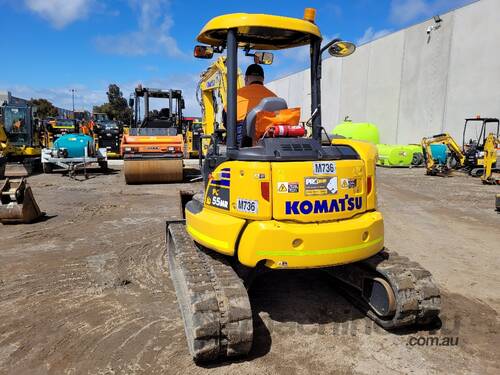 2021 KOMATSU PC55MR-5 EXCAVATOR WITH FULL CIVIL SPEC AND LOW 450 HRS