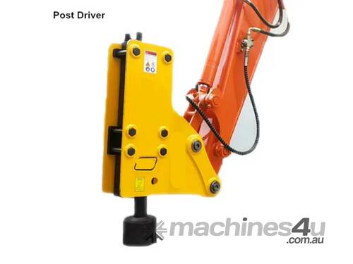 Excavator Post Rammer available to suit various Excavators from 0.8 to 7 Ton