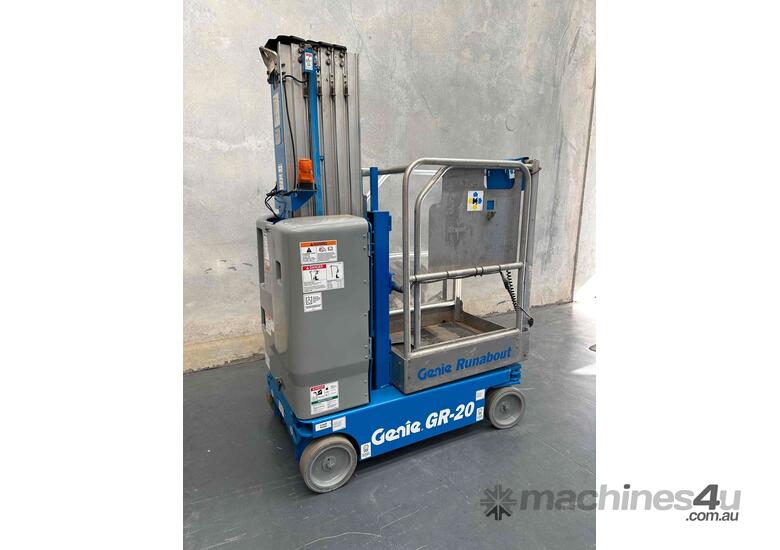 caption Genie GR20 - 20ft Electric Run About Man Lift