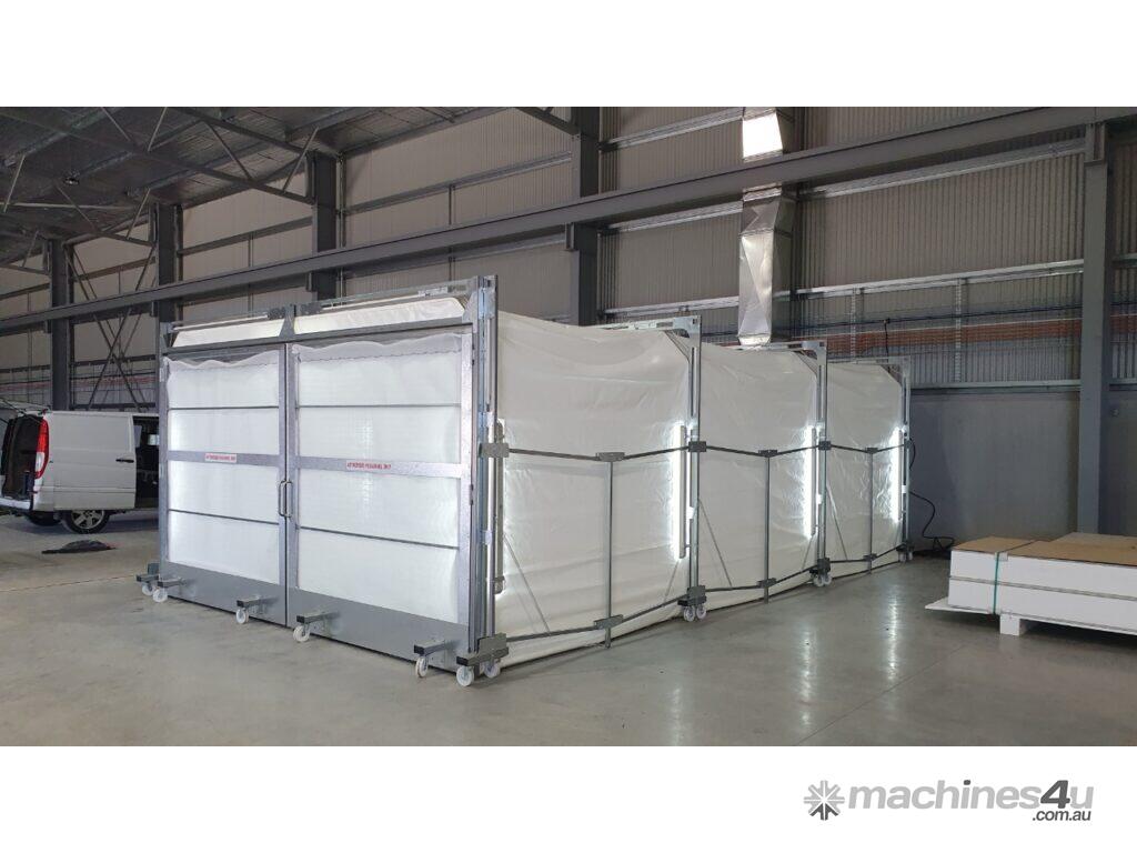 New rollabooth Automotive Spray Booth with Portable Retractable