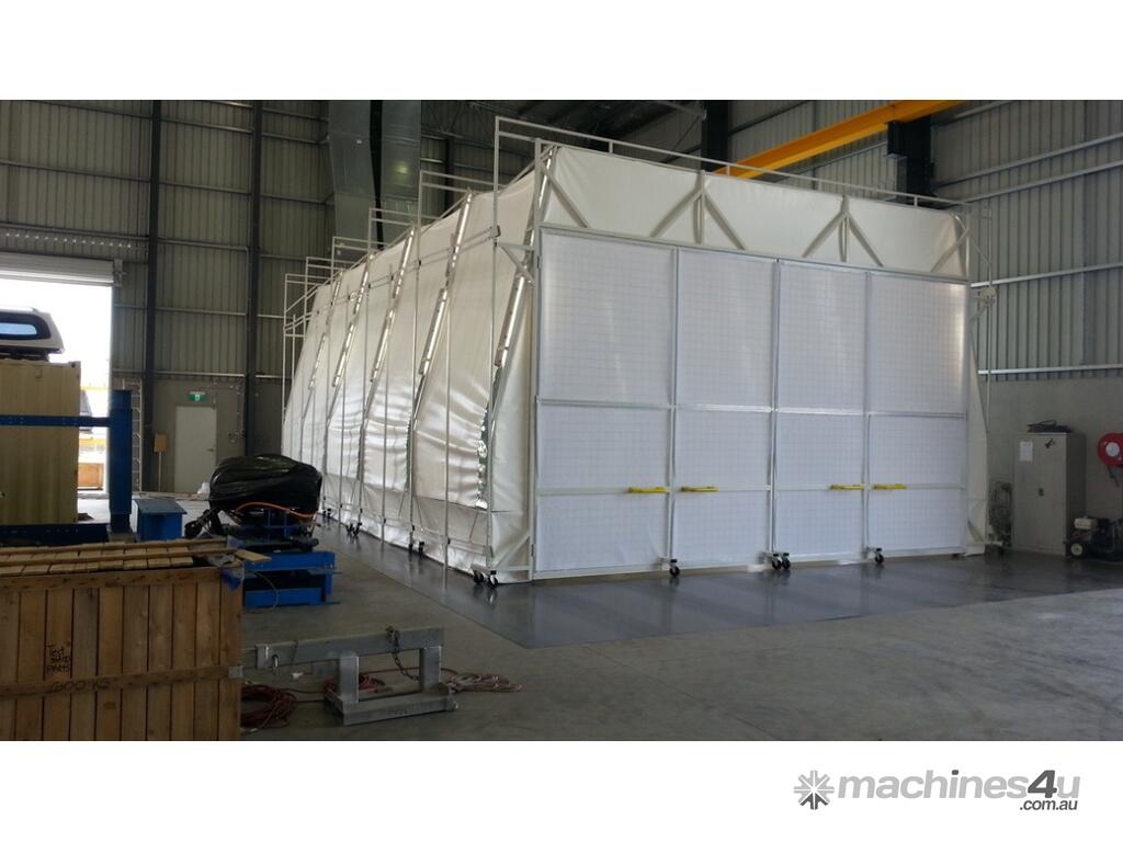 New rollabooth Automotive Spray Booth with Portable Retractable