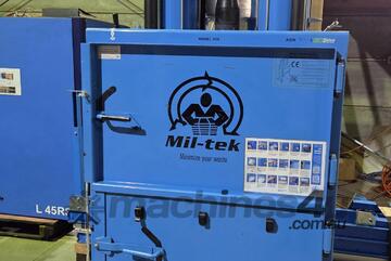 MIL-TEK BP 306 Baler. MACFAB Vertical Cardboard/ Plastics Baler Year 2015 Compact 240v