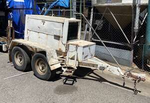 Lincoln Electric 400-AS Arc Welding Diesel Generator Welder Motor Cables tandem trailer 400 AMP