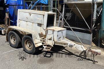 Lincoln Electric 400-AS Arc Welding Diesel Generator Welder Motor Cables tandem trailer 400 AMP