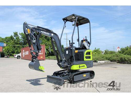 caption Achilles A14SE Mini Excavator Kubota Engine
