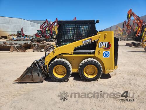 USED 2022 CAT 226B3 SKID STEER LOADER WITH 556 HOURS, FULL CIVIL SPEC AND WARRANTY