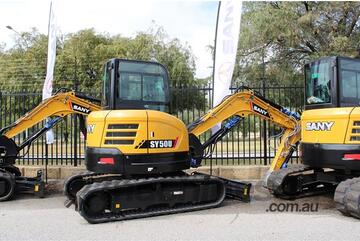 2023 SANY SY50U Excavator | 600mm Pin Included | Demo Unit | SY005RCC72518