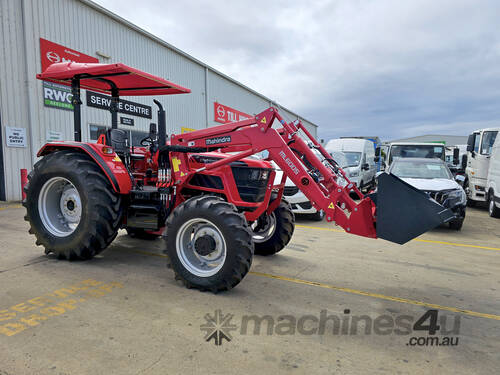 caption 2024 Mahindra 75HP 4WD Tractor with Front End Loader