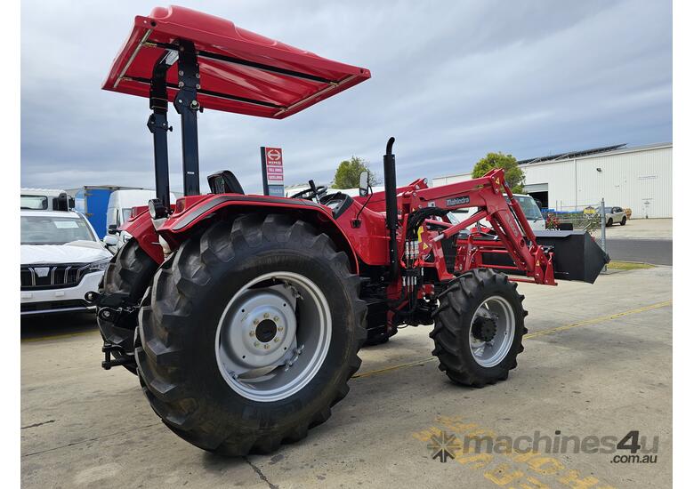 caption 2024 Mahindra 75HP 4WD Tractor with Front End Loader