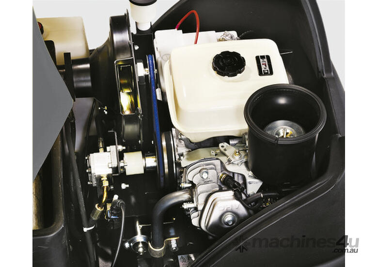 caption Karcher KM 100/100 R P Ride-On Floor and Vacuum Sweeper