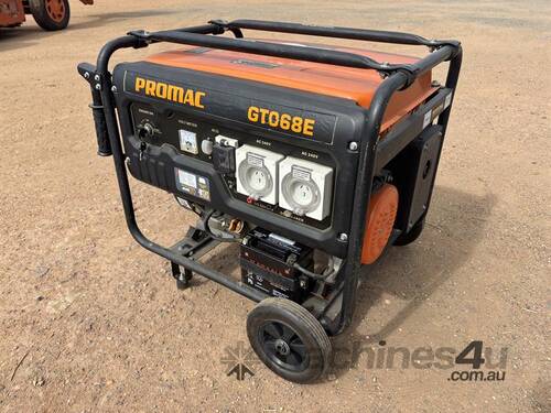 caption PROMAC GTO68E 6.8KVA GENERATOR