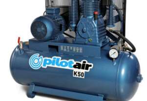 K50 Reciprocating Air Compressor, 3 phase, 2 cylinder, 415V, Aust design/build