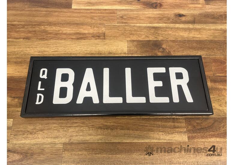 caption QLD Personalised Number Plate - ‘BALLER’