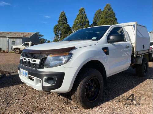 Ford Ranger Single Cab Flat Tray 4WD Ute w/ Lockable Toolboxes