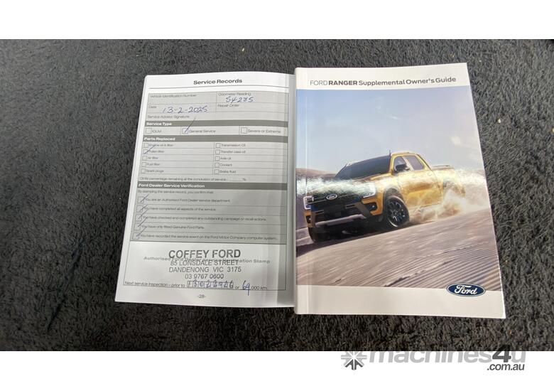caption 2023 Ford Ranger 4x4 Raptor Dual Cab V6 T/Petrol (Auto)