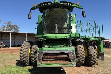 2014 JOHN DEERE S680 4X4 + 640D FRONT + TRAILER