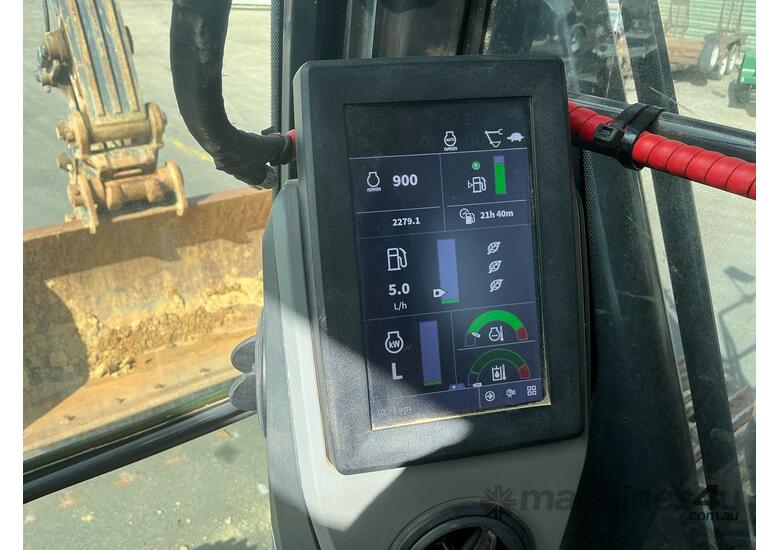 caption 2020 John Deere E210LC Excavator