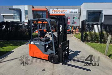 Toyota Forklift 1.8T 3 Wheel Electric - 2023 Battery (Unit#:AU435)