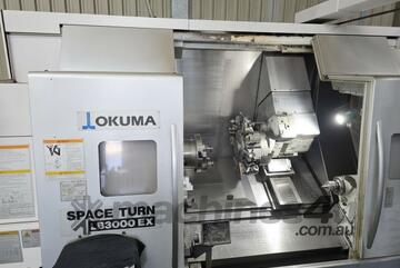 OKUMA LB3000EX MY WITH LNS QUIK LOAD SERVO 80 BARFEEDER