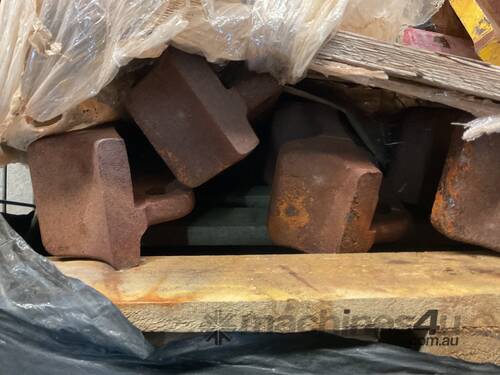 Cage Of Assorted Excavator Parts