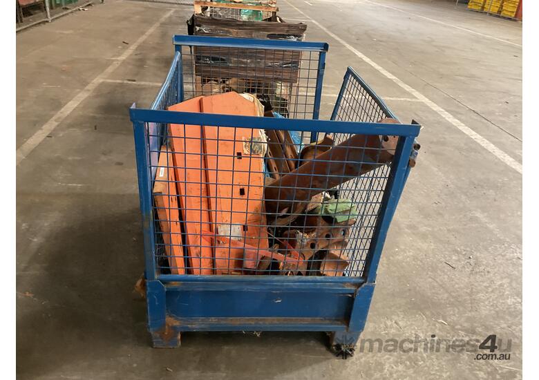 Cage Of Assorted Excavator Parts