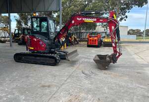 2022 YANMAR VIO55-6 5.6T EXCAVATOR (M992) WITH A/C CAB, BUCKETS, CIVIL SPEC AND 1195 HOURS