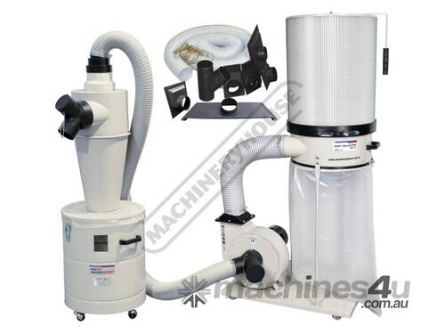DCC-310 Dust Collector & Cyclone Separator Package Deal Includes Hose Kit 1200cfm - LPHV System